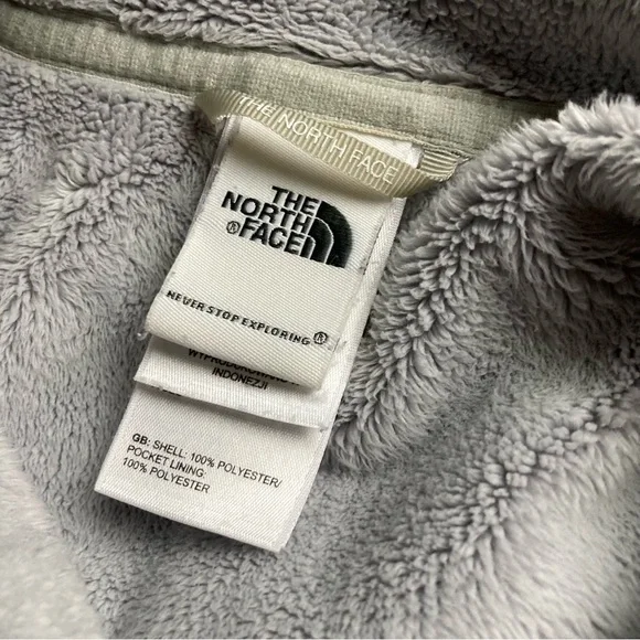 The North Face Fleece Jacket Gray Silver XS - Picture 3 of 6